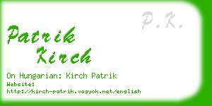 patrik kirch business card